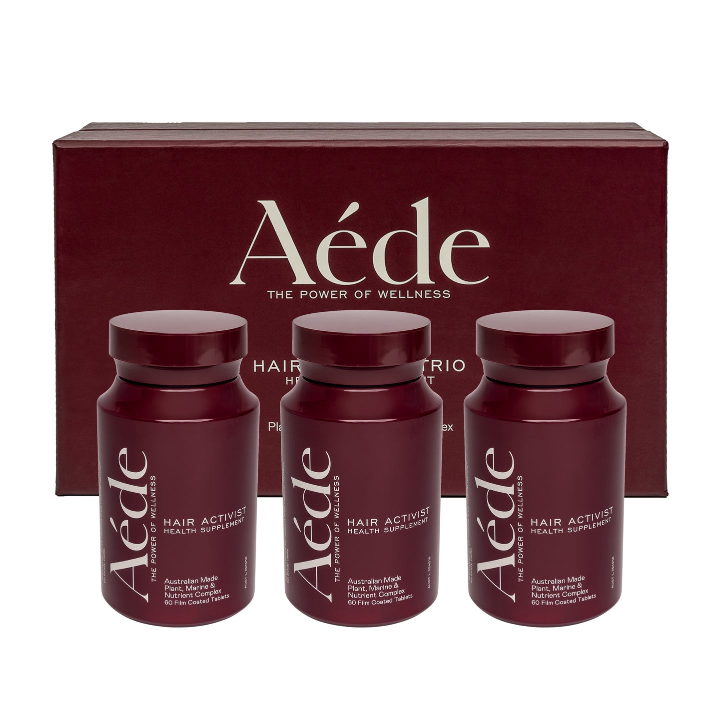 AEDE Trio Box Hair Tablets (180 Tablets)